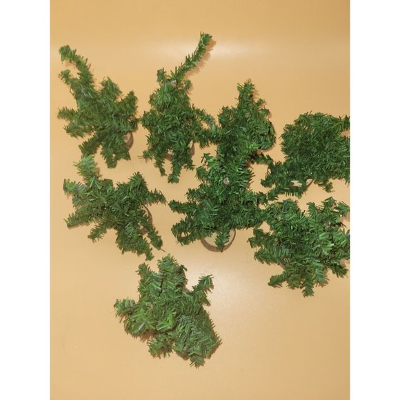 Lot of 8 Evergreen Trees Christmas Village, Model Train Railroad or crafting - Picture 3 of 4